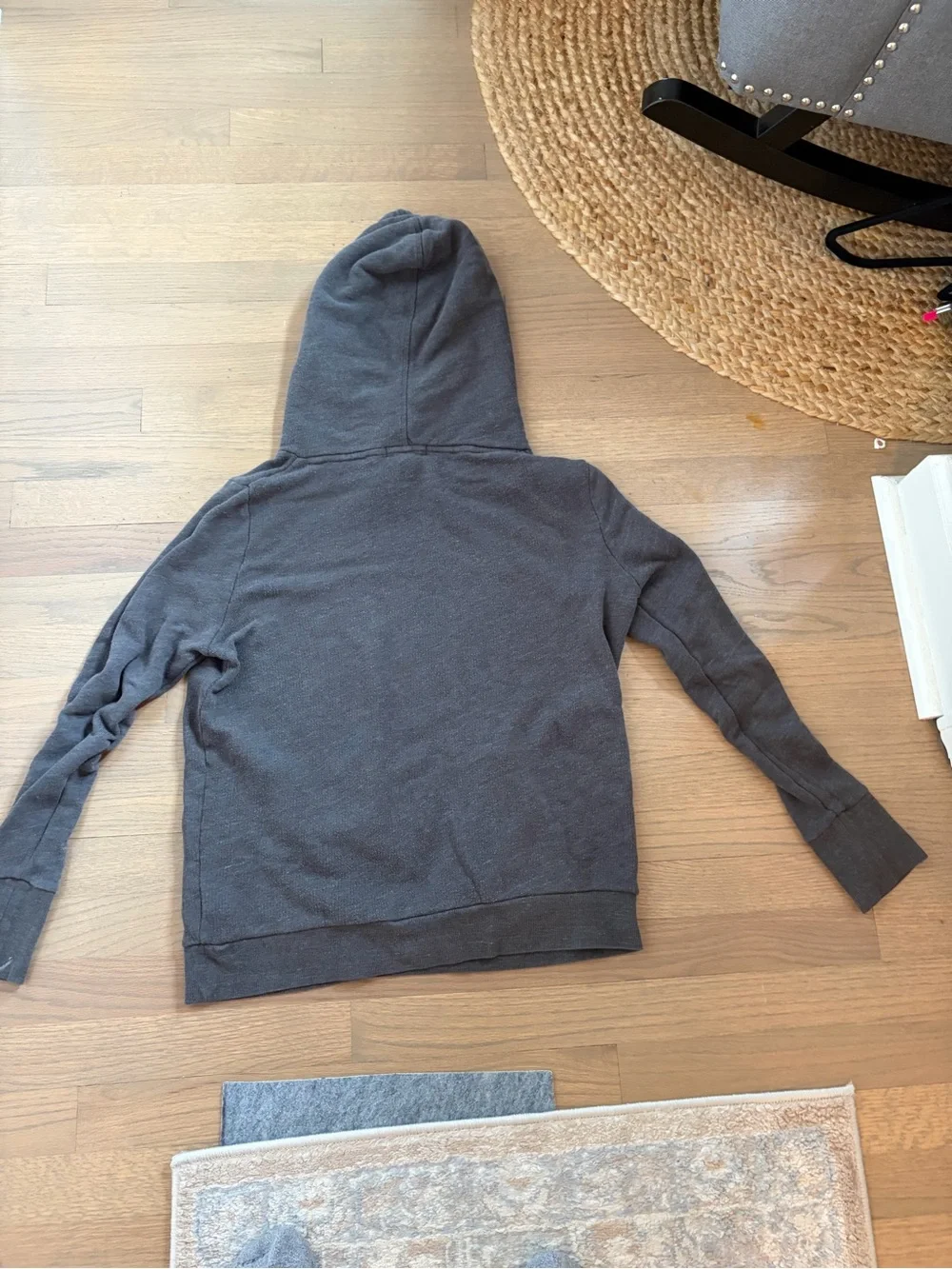 ALO Yoga Women’s Hooded Crewneck Sweater - Charcoal Brown/grey